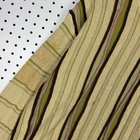 Bergati 3D Knit Chunky Sweater Size Large Yellow Gold COOGI STYLE Brown Hip Hop - Picture 3 of 8